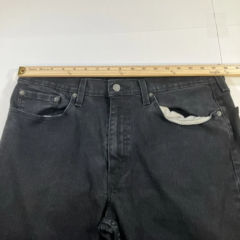 Levi's 527 Jeans Mens 36x34 Black Slim Bootcut Stretch Denim